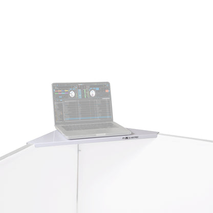 ProX Universal Set of Corner Shelves for DJ Facades | White
