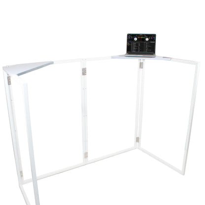 ProX Universal Set of Corner Shelves for DJ Facades | White