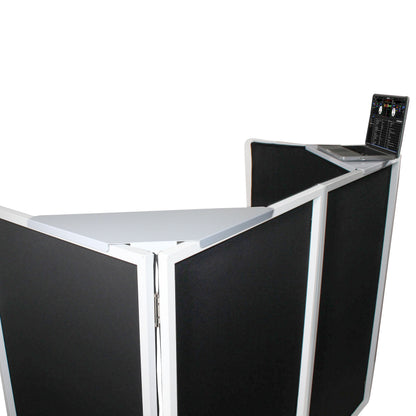 ProX Universal Set of Corner Shelves for DJ Facades | White