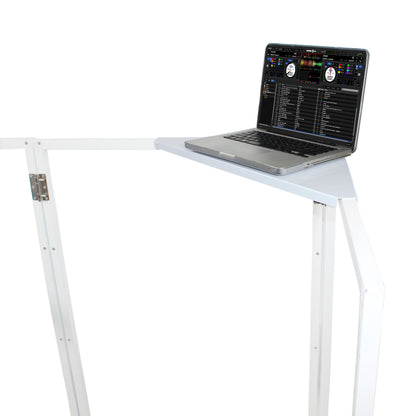 ProX Universal Set of Corner Shelves for DJ Facades | White