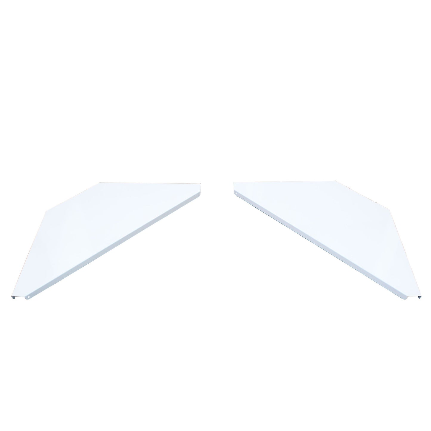 ProX Universal Set of Corner Shelves for DJ Facades | White