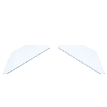 ProX Universal Set of Corner Shelves for DJ Facades | White