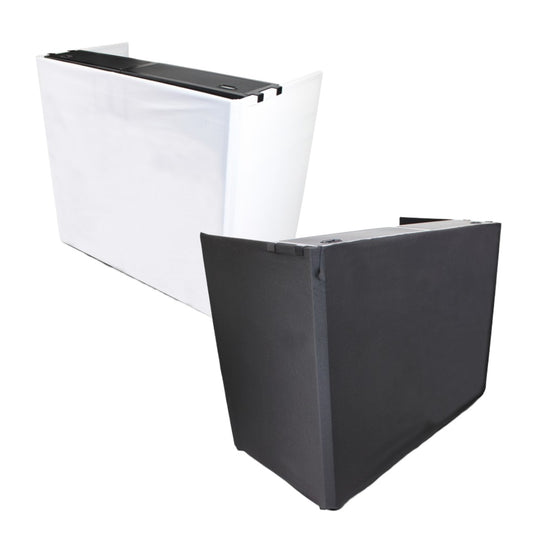 ProX XF-MESAMEDIAMK2 DJ Facade TV Workstation With Scrims and Bag