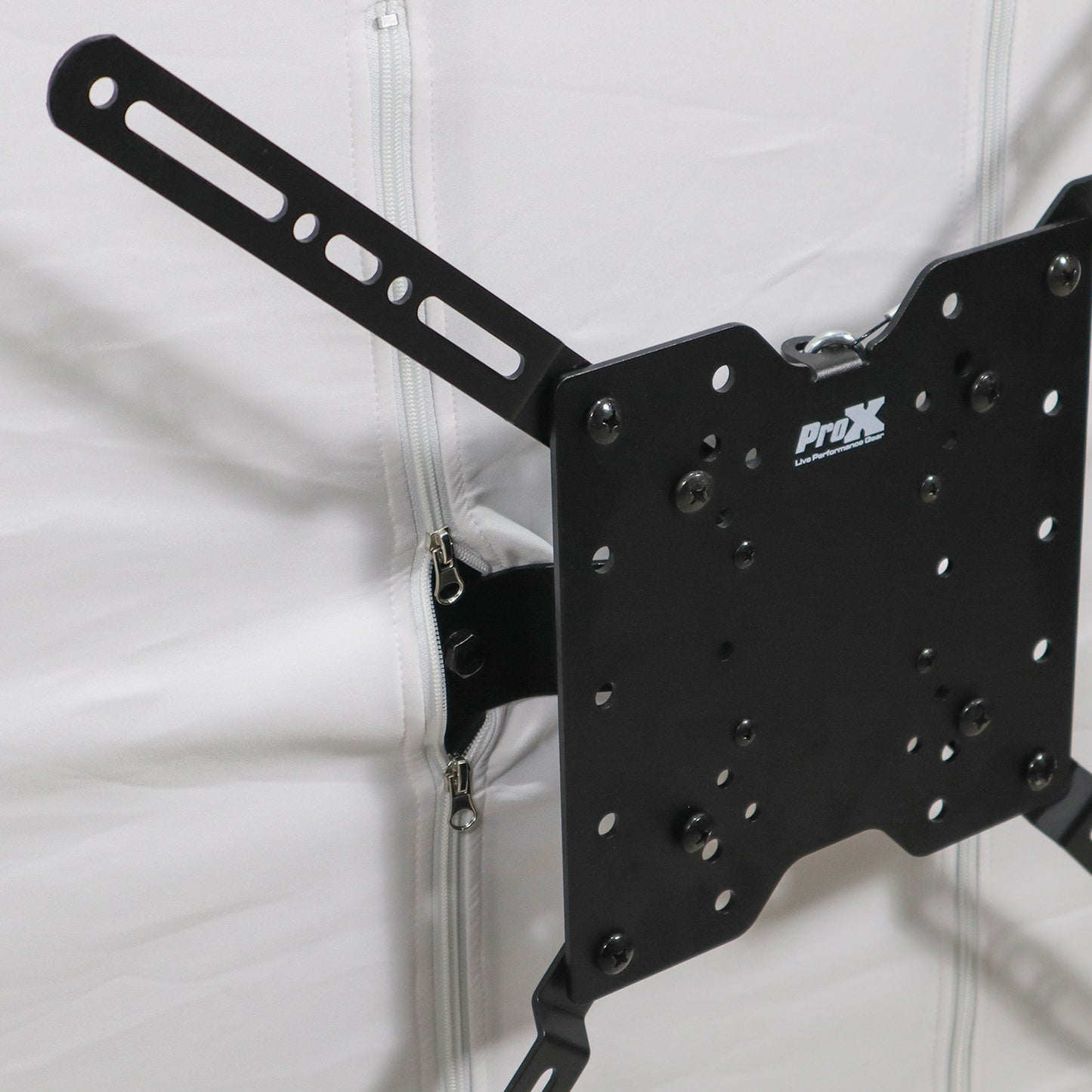 ProX XF-MESAMEDIAMK2 DJ Facade TV Workstation With Scrims and Bag