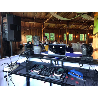 ProX XF-MESAMEDIAMK2 DJ Facade TV Workstation With Scrims and Bag