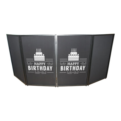 ProX Facade Enhancement Scrim Lycra DJ Facade Cover | Happy Birthday | Single
