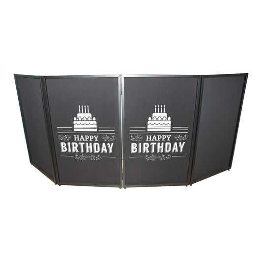 ProX Facade Enhancement Scrim Lycra DJ Facade Cover | Happy Birthday | Single