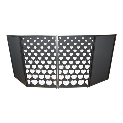 ProX Facade Enhancement Scrim Lycra DJ Facade Cover | Stepped Hearts | Set of 2