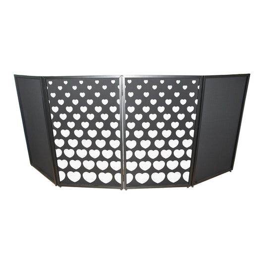 ProX Facade Enhancement Scrim Lycra DJ Facade Cover | Stepped Hearts | Set of 2