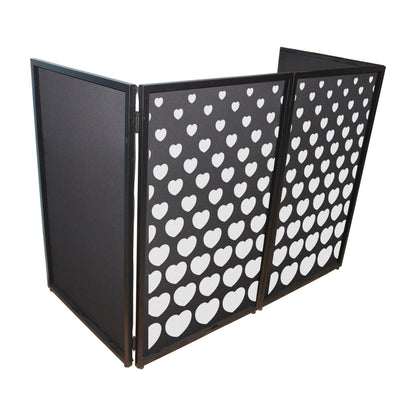 ProX Facade Enhancement Scrim Lycra DJ Facade Cover | Stepped Hearts | Set of 2