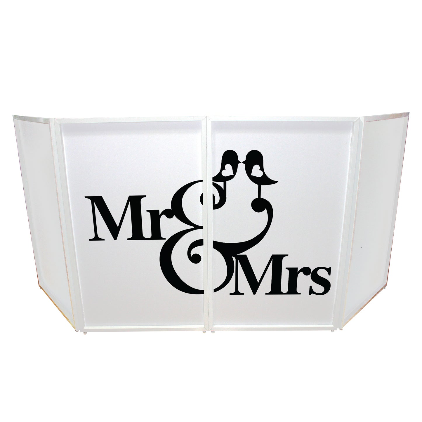 ProX Facade Enhancement Scrim Lycra DJ Facade Cover | Mr and Mrs | Set of 2