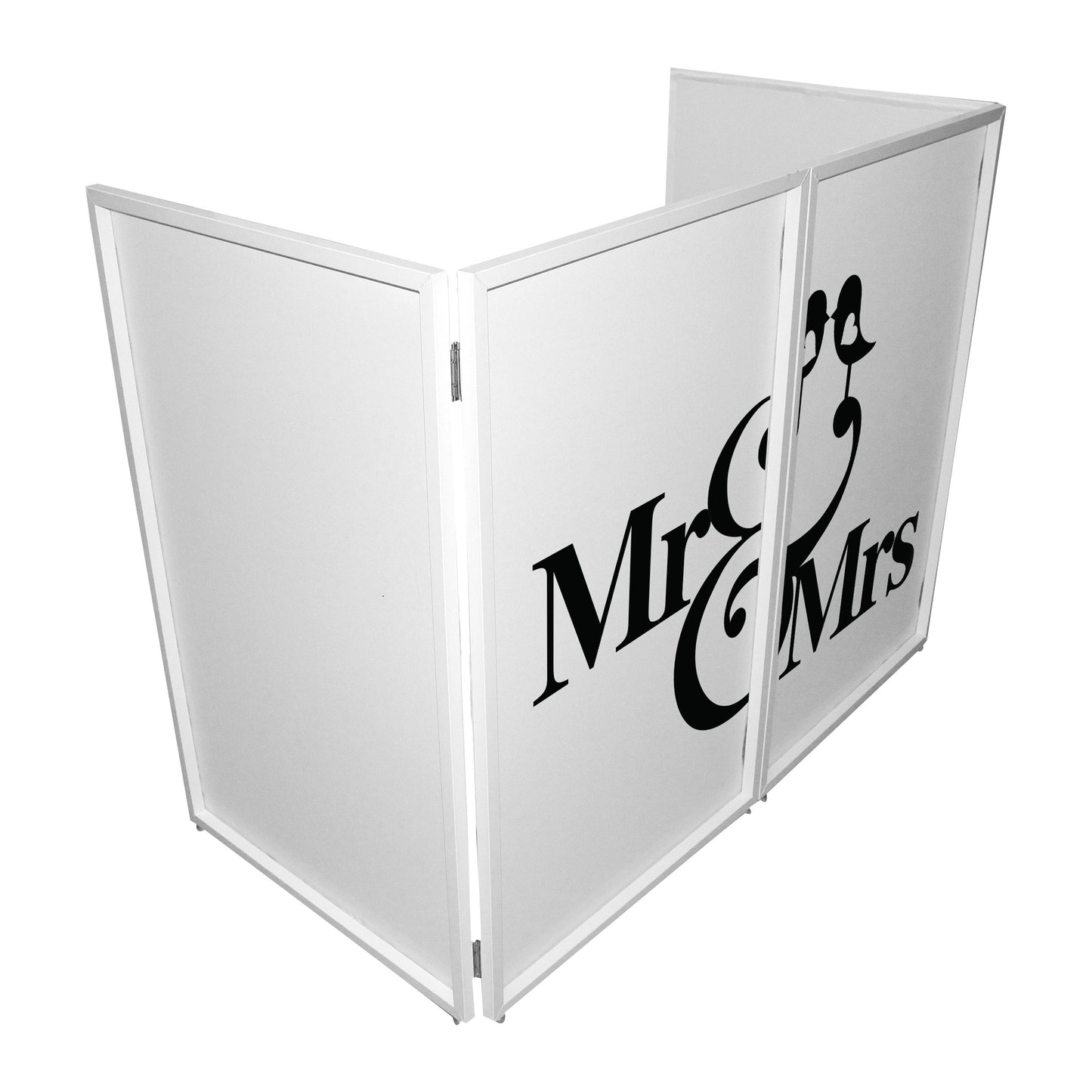 ProX Facade Enhancement Scrim Lycra DJ Facade Cover | Mr and Mrs | Set of 2