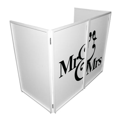 ProX Facade Enhancement Scrim Lycra DJ Facade Cover | Mr and Mrs | Set of 2