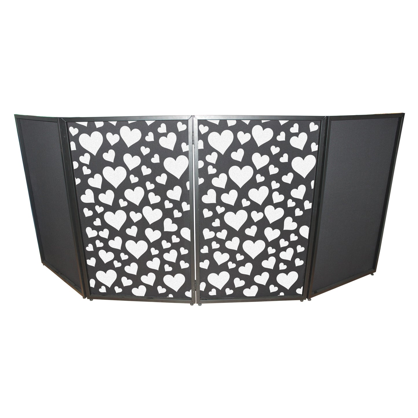 ProX Facade Enhancement Scrim Lycra DJ Facade Cover | Hearts Pattern | Set of 2