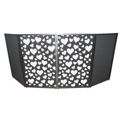 ProX Facade Enhancement Scrim Lycra DJ Facade Cover | Hearts Pattern | Set of 2