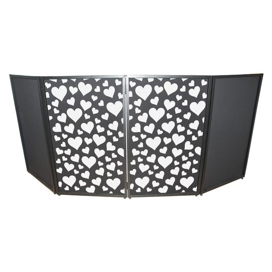 ProX Facade Enhancement Scrim Lycra DJ Facade Cover | Hearts Pattern | Set of 2