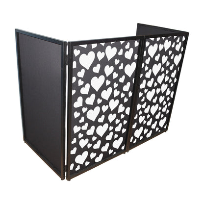 ProX Facade Enhancement Scrim Lycra DJ Facade Cover | Hearts Pattern | Set of 2