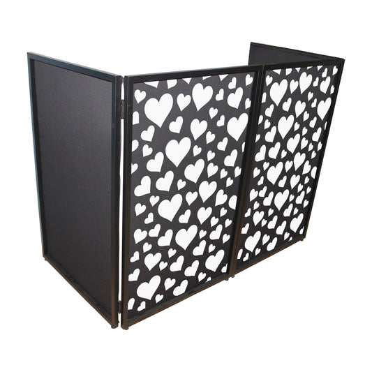 ProX Facade Enhancement Scrim Lycra DJ Facade Cover | Hearts Pattern | Set of 2