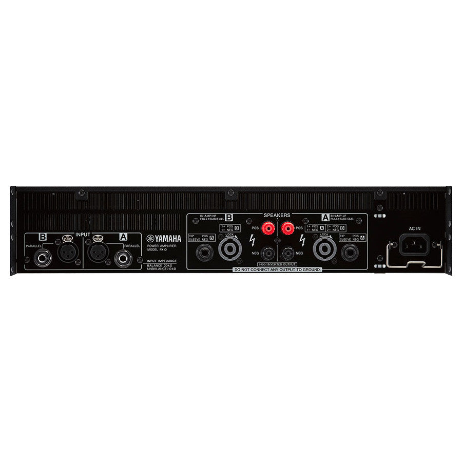 Yamaha PX10 Dual Channel Power Amplifier back