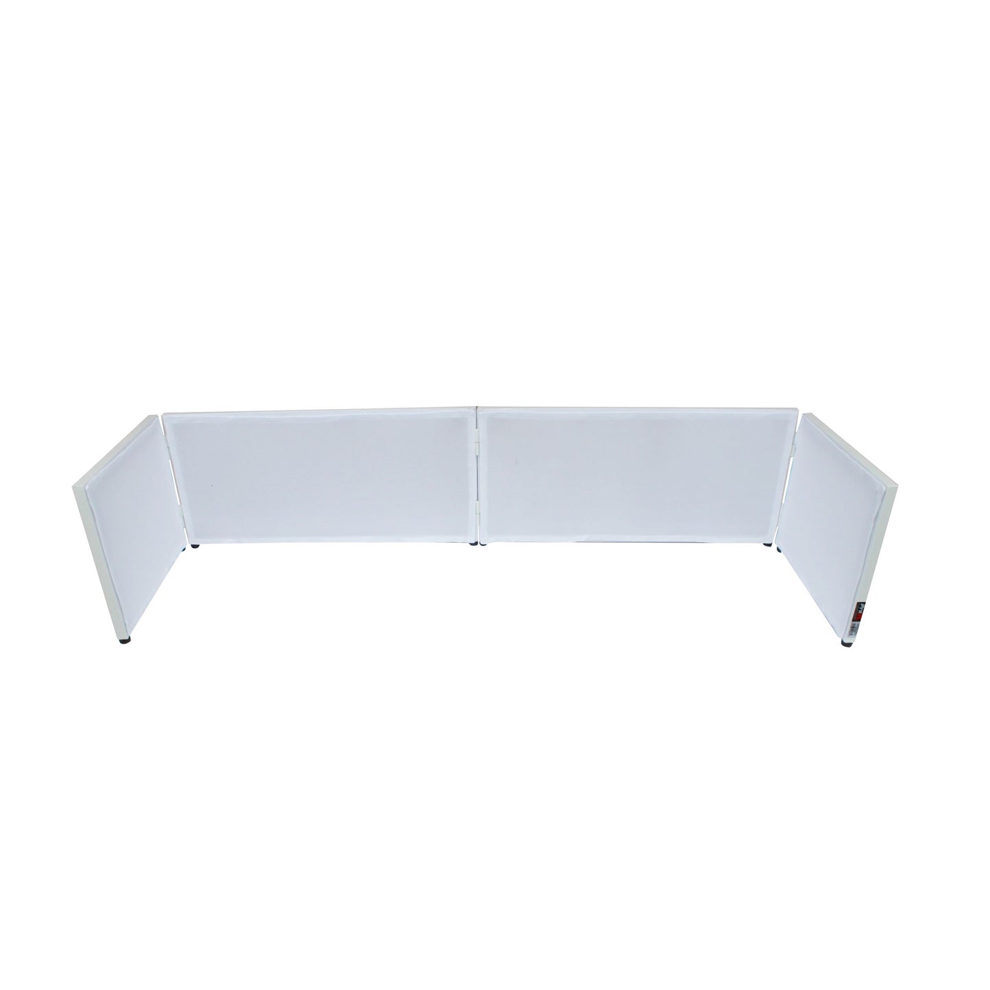 ProX Tabletop DJ Facade 4-Panel Foldable Booth With Scrims | White
