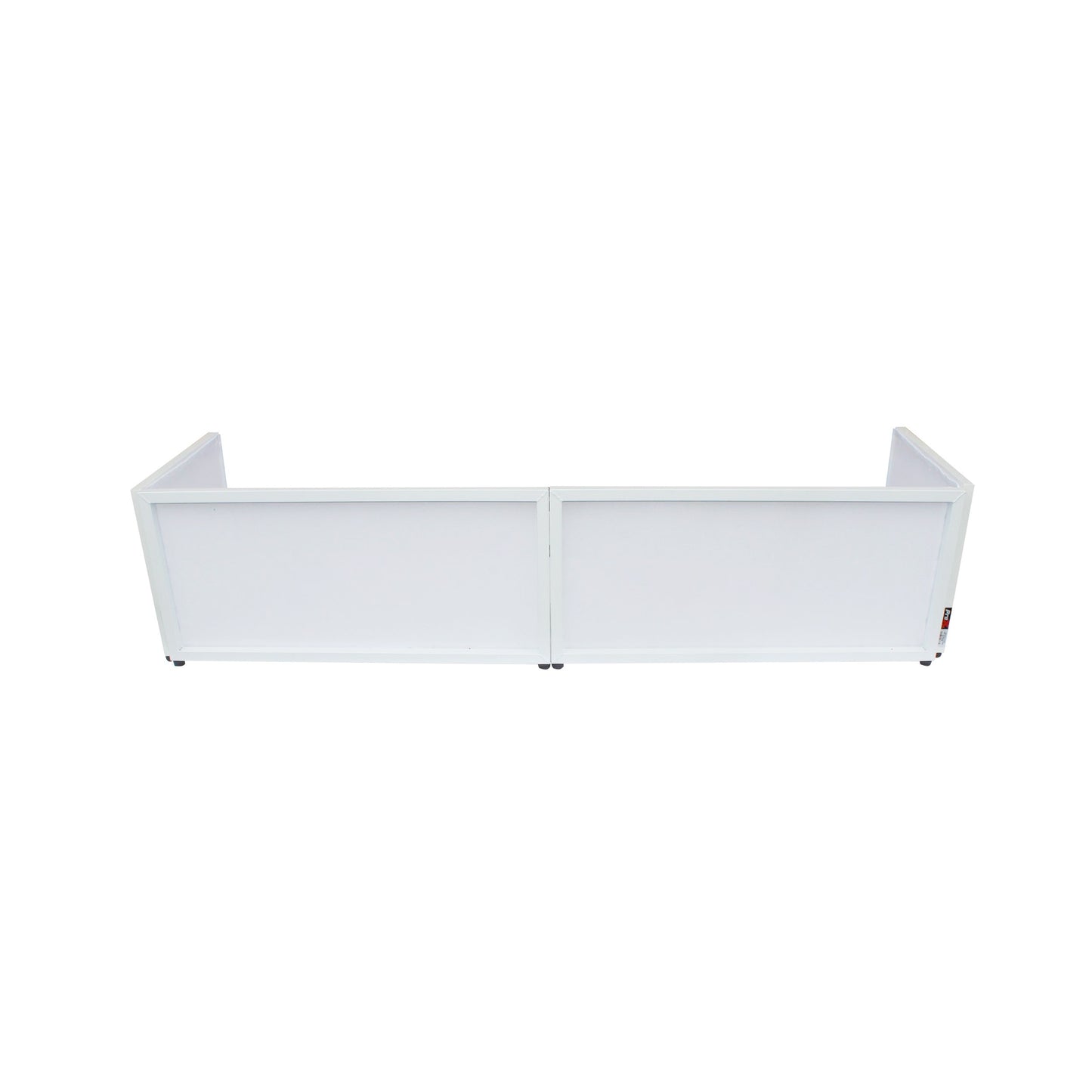 ProX Tabletop DJ Facade 4-Panel Foldable Booth With Scrims | White