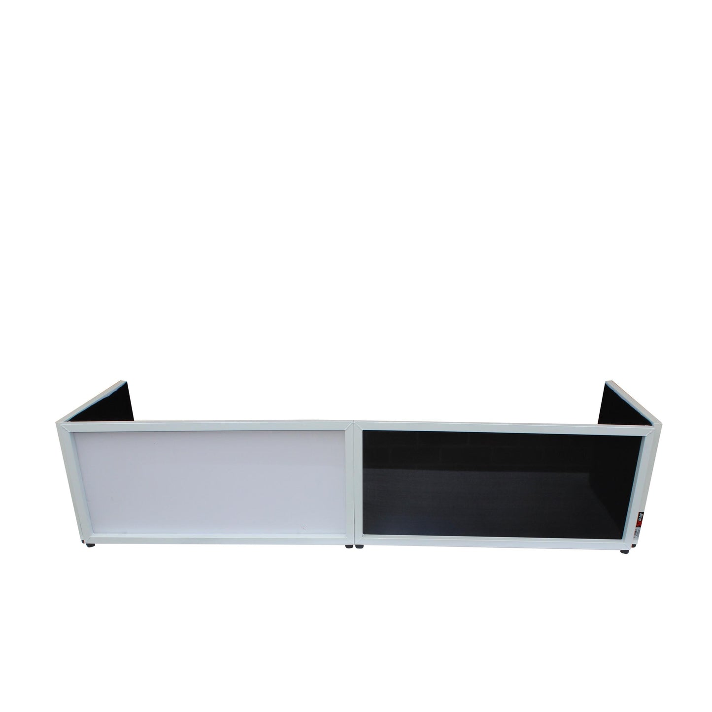 ProX Tabletop DJ Facade 4-Panel Foldable Booth With Scrims | White