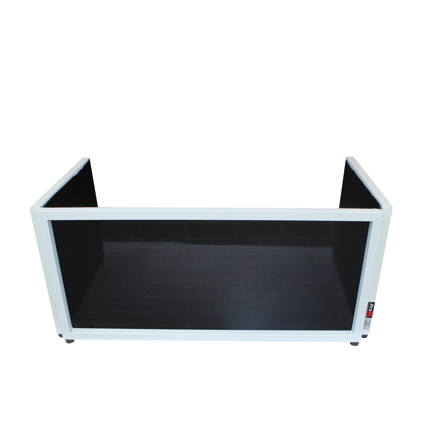 ProX Tabletop DJ Facade 4-Panel Foldable Booth With Scrims | White