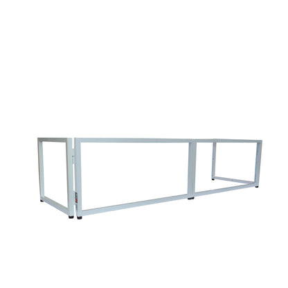 ProX Tabletop DJ Facade 4-Panel Foldable Booth With Scrims | White