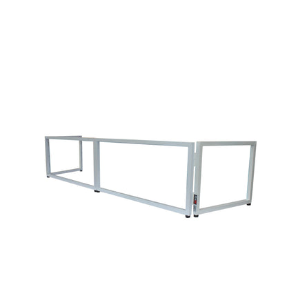ProX Tabletop DJ Facade 4-Panel Foldable Booth With Scrims | White