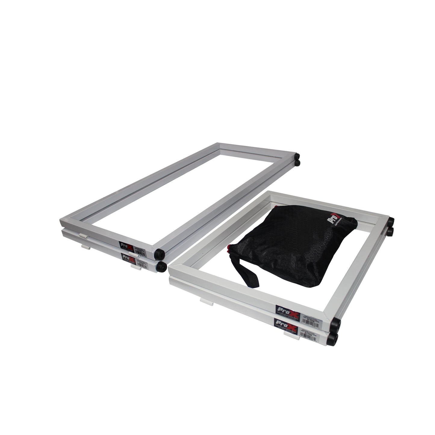 ProX Tabletop DJ Facade 4-Panel Foldable Booth With Scrims | White