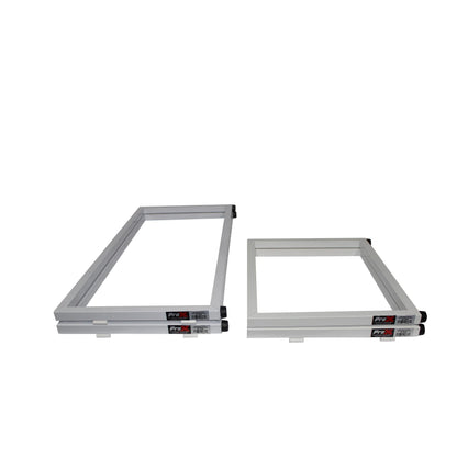 ProX Tabletop DJ Facade 4-Panel Foldable Booth With Scrims | White