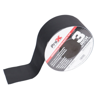 ProX XGF-360BLK 3" Matte Black Commercial Grade Gaffer Tape