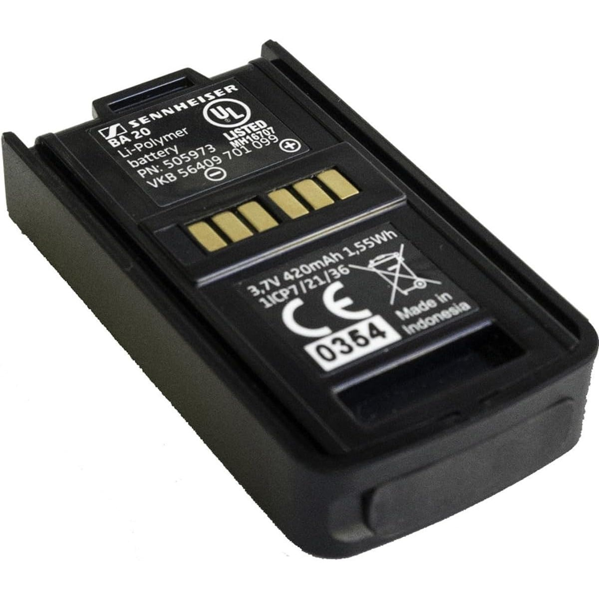 Sennheiser BA 20 Rechargeable Li-Ion Battery Pack For AVX Series