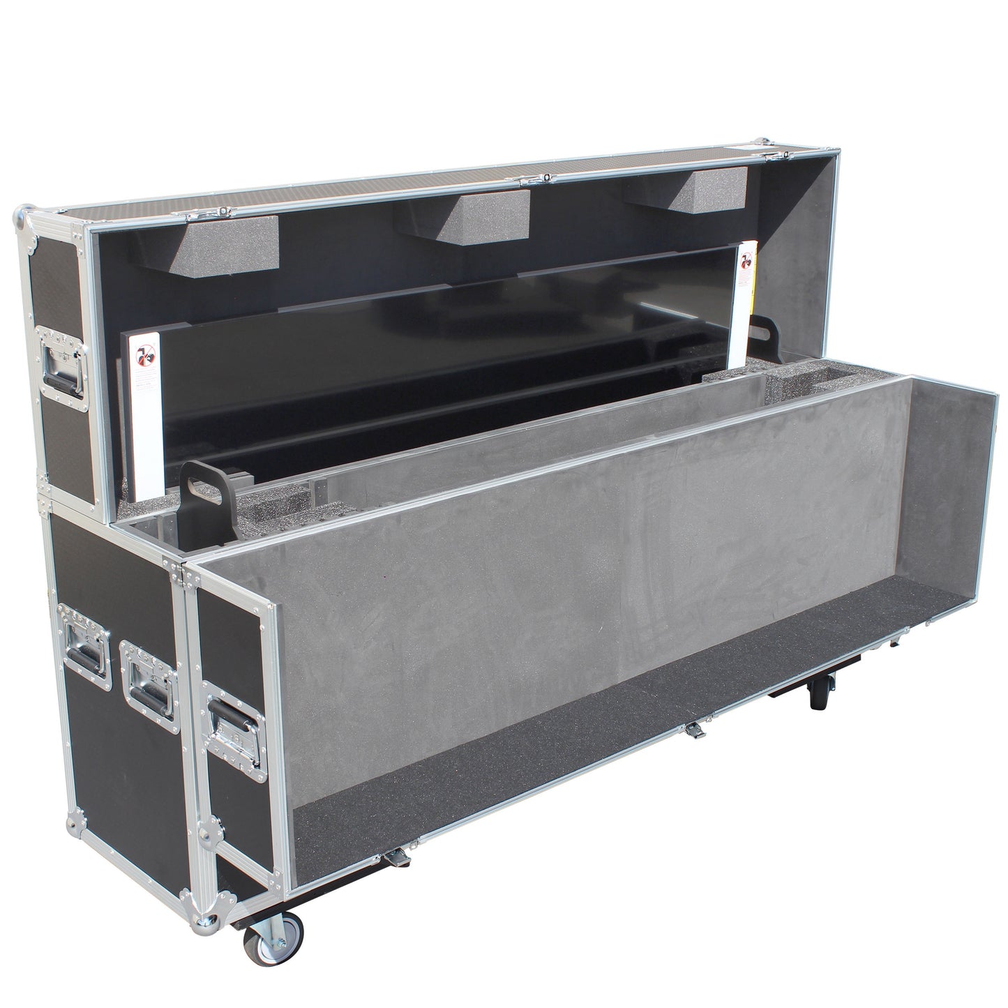 ProX Universal Dual Flat Panel Monitor Flight Case ATA Road Case | 55 in to 70 in