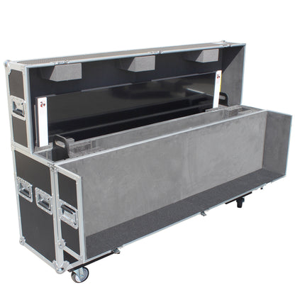 ProX Universal Dual Flat Panel Monitor Flight Case ATA Road Case | 55 in to 70 in