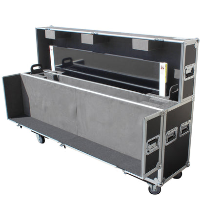 ProX Universal Dual Flat Panel Monitor Flight Case ATA Road Case | 55 in to 70 in