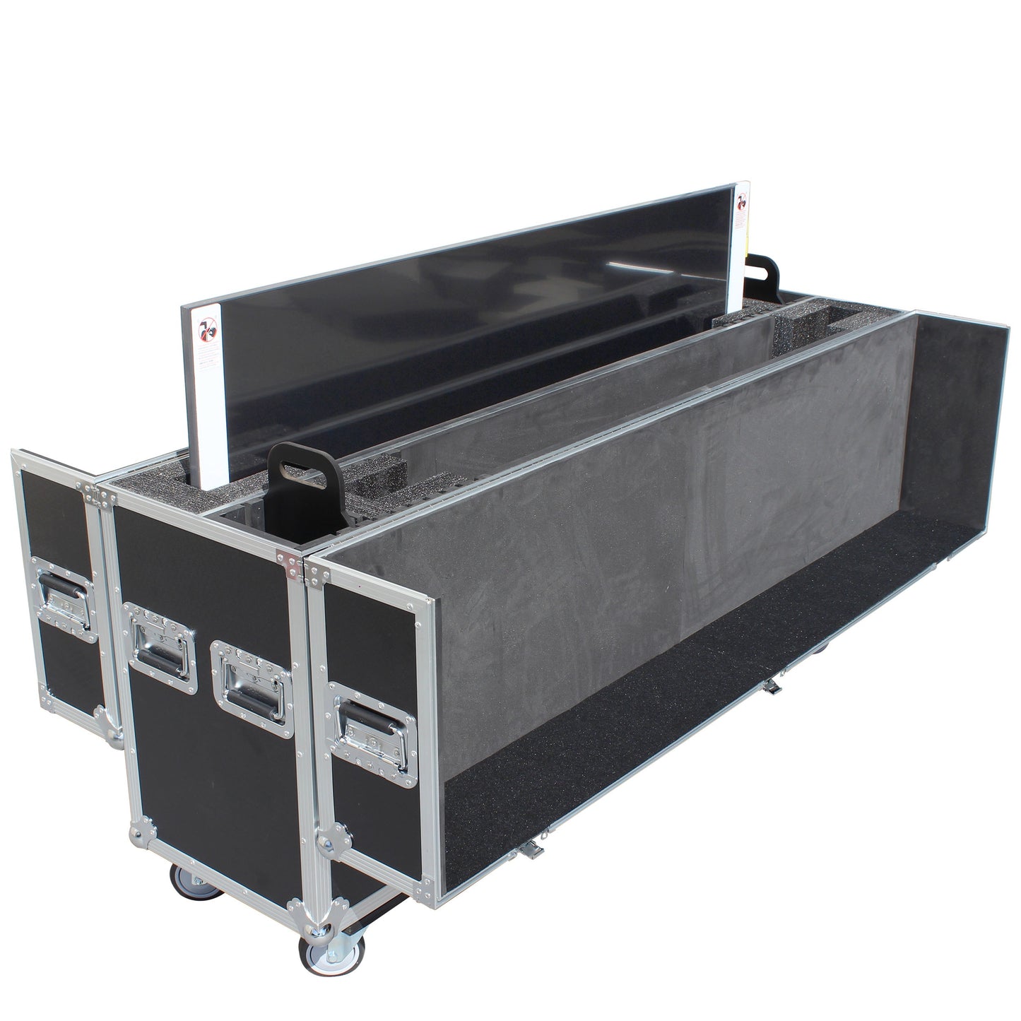 ProX Universal Dual Flat Panel Monitor Flight Case ATA Road Case | 55 in to 70 in