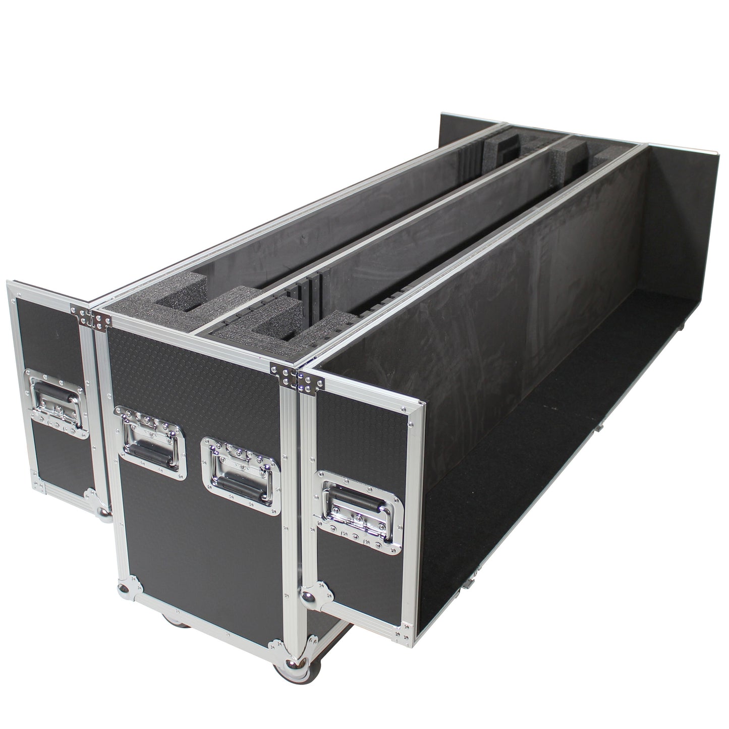 ProX Universal Dual Flat Panel Monitor Flight Case ATA Road Case | 55 in to 70 in
