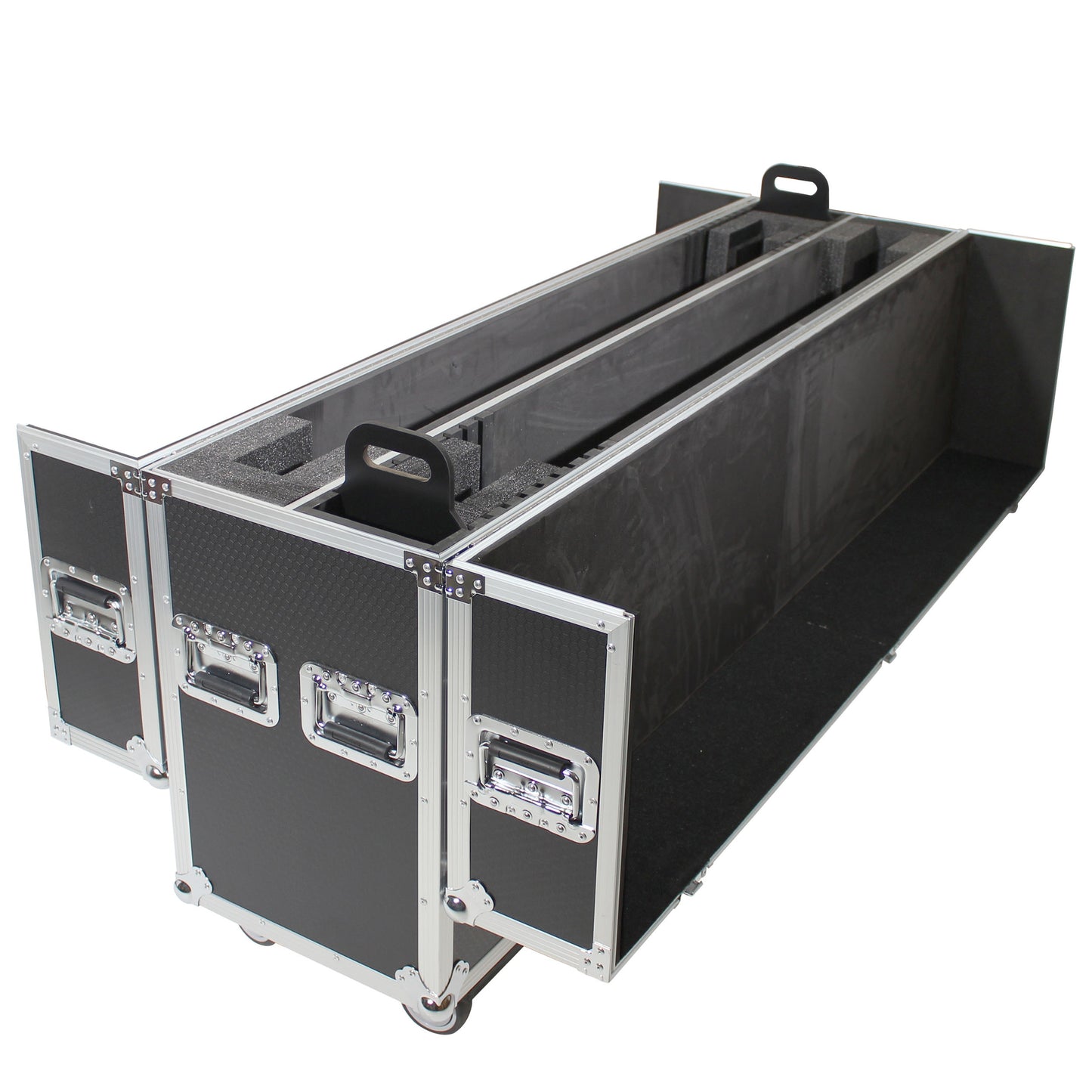 ProX Universal Dual Flat Panel Monitor Flight Case ATA Road Case | 55 in to 70 in