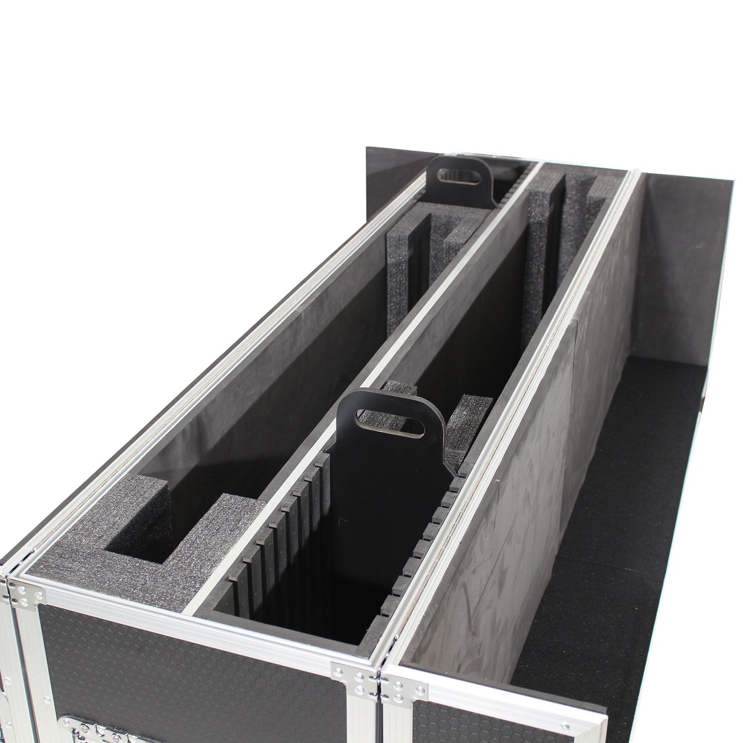 ProX Universal Dual Flat Panel Monitor Flight Case ATA Road Case | 55 in to 70 in