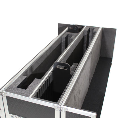 ProX Universal Dual Flat Panel Monitor Flight Case ATA Road Case | 55 in to 70 in