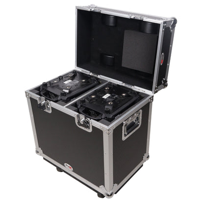 ProX XS-MH16X2W Moving Head Flight Case for 2 Units With Casters