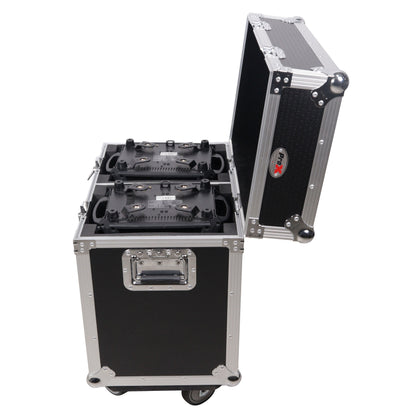ProX XS-MH16X2W Moving Head Flight Case for 2 Units With Casters