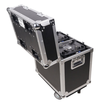 ProX XS-MH16X2W Moving Head Flight Case for 2 Units With Casters