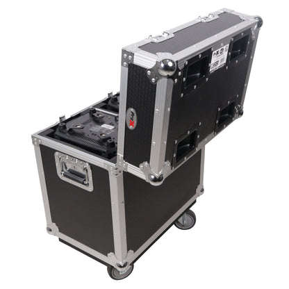 ProX XS-MH16X2W Moving Head Flight Case for 2 Units With Casters