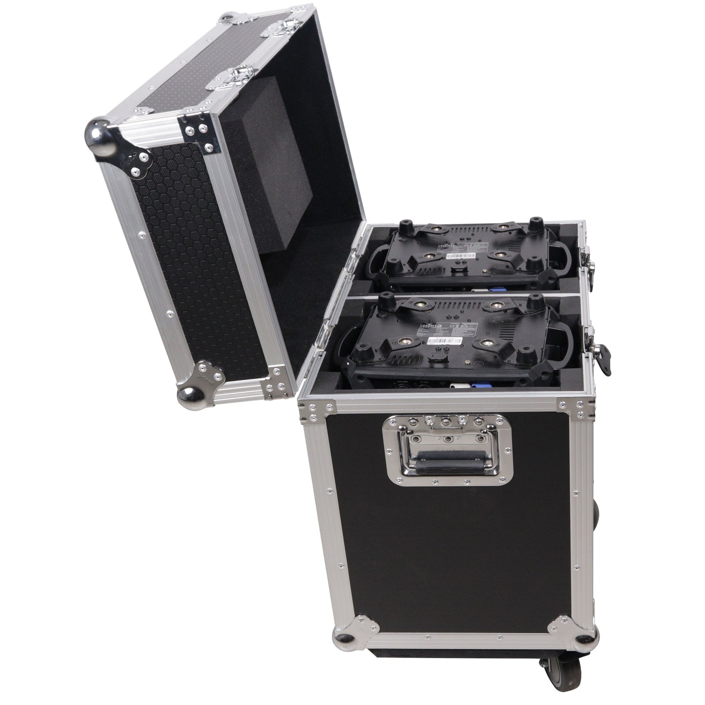 ProX XS-MH16X2W Moving Head Flight Case for 2 Units With Casters
