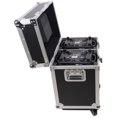 ProX XS-MH16X2W Moving Head Flight Case for 2 Units With Casters