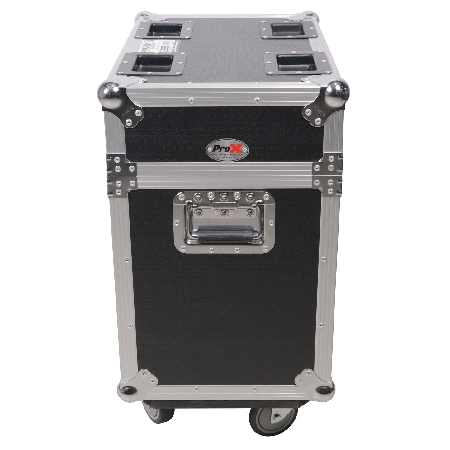 ProX XS-MH16X2W Moving Head Flight Case for 2 Units With Casters
