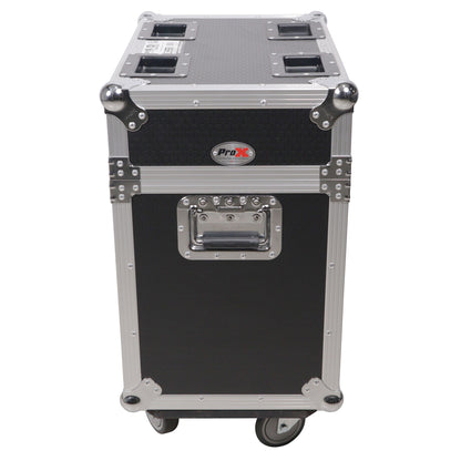 ProX XS-MH16X2W Moving Head Flight Case for 2 Units With Casters