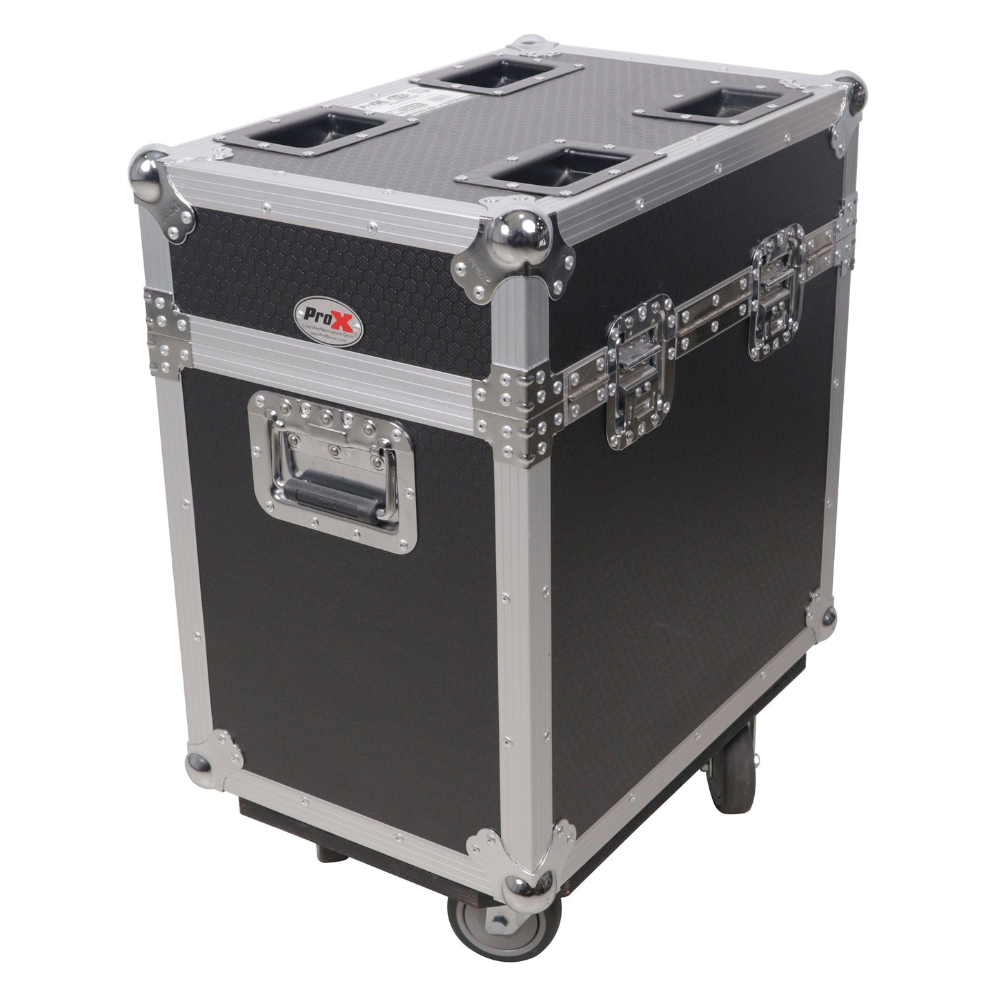 ProX XS-MH16X2W Moving Head Flight Case for 2 Units With Casters